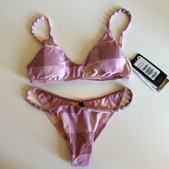 ViX Paula Hermanny Evie Duchesse Beads Tri Top - Picture 8 of 16